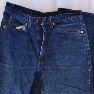 Vintage Levi's 20517 0217 Orange Tab Denim Boot Cut Jeans 34x30 Made in USA